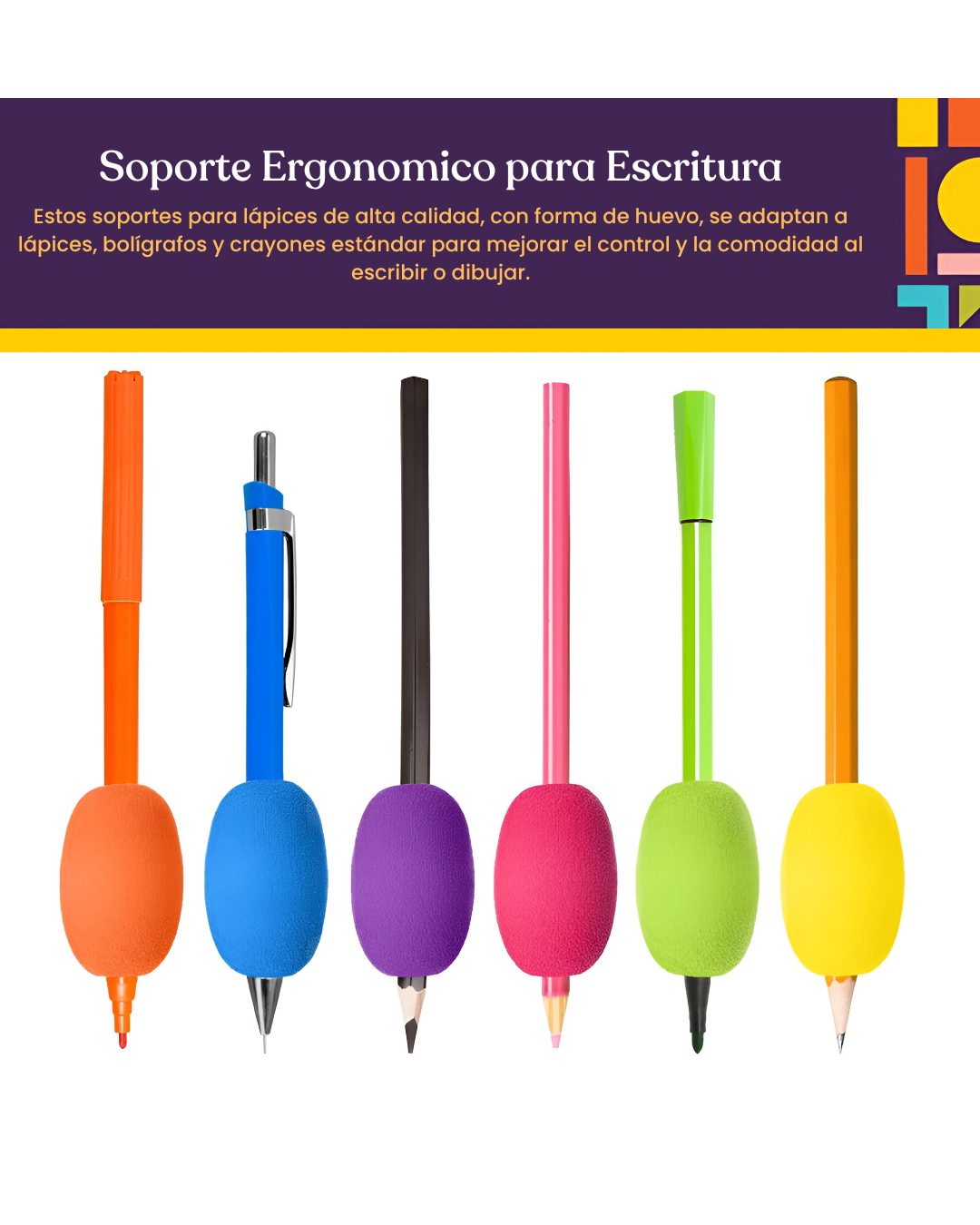 Agarres de Apoyo con Forma de Huevo