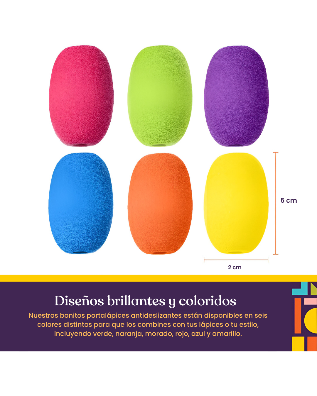 Agarres de Apoyo con Forma de Huevo